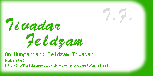 tivadar feldzam business card